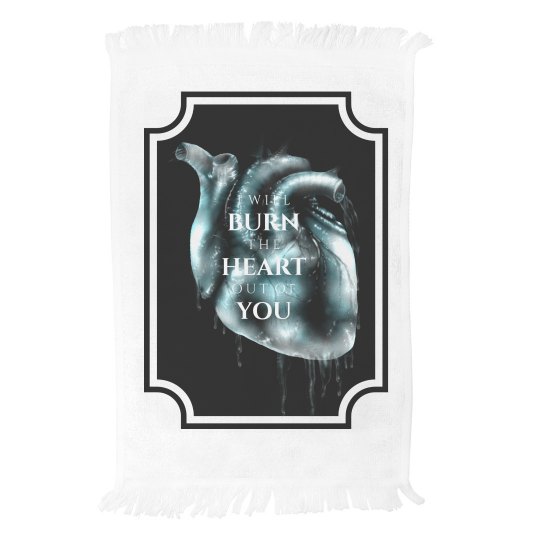 Burning Heart - Anvil Fringed Spirit Towel Burning Heart - Anvil Fringed Spirit Towel
