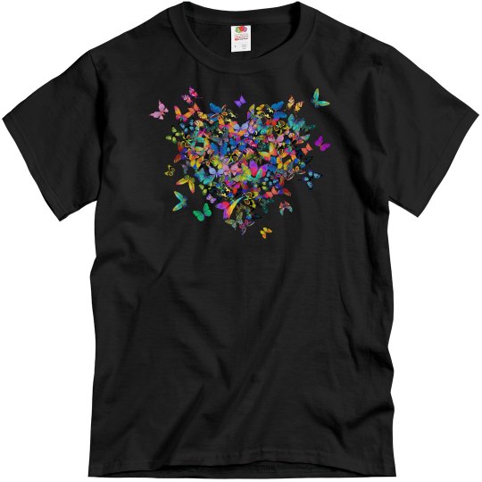 Butterflies Colorful Butterflies Heart