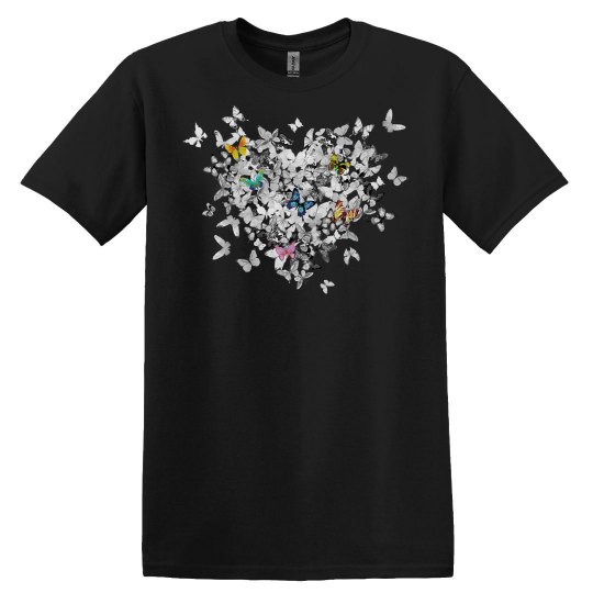 Butterflies Monochrome and Colorful Butterflies Heart Butterflies Monochrome and Colorful Butterflies Heart