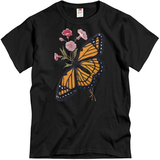 Butterfly Art Beautiful butterfly with flowers Butterfly Art Beautiful butterfly with flowers