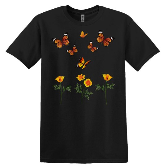 Butterfly Butterflies & Yellow Flowers