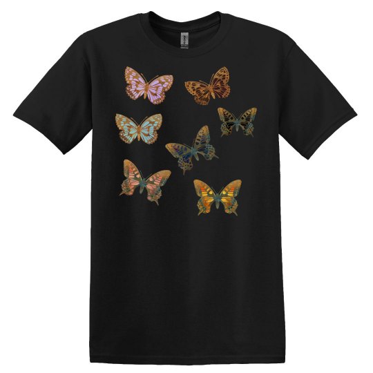 Butterfly Design Pattern of Gold Butterflies in Flight Butterfly Design Pattern of Gold Butterflies in Flight