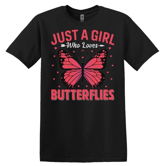 Butterfly Lover Gifts Just a Girl Who Loves Butterflies