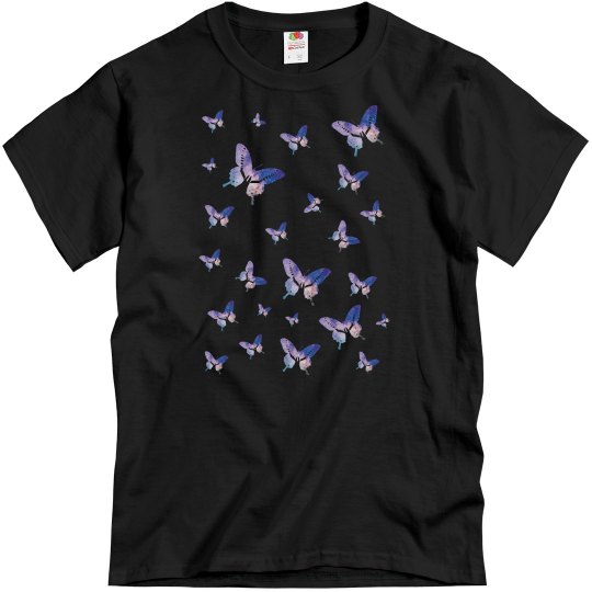 Butterfly Pattern Pastel Galaxy Butterfly Pattern