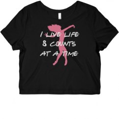 Ladies Slim Fit Crop Top Tee