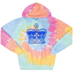 Unisex Tie-Dye Fleece Hoodie