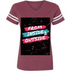 Ladies Relaxed Fit Vintage Sports Tee