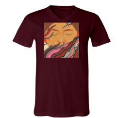 Unisex V-Neck Jersey Tee