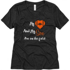 Ladies Relaxed Fit Super Soft Triblend V-Neck Tee