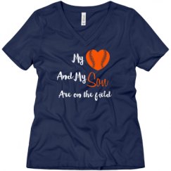 Ladies Relaxed Fit V-Neck Tee