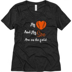 Ladies Relaxed Fit Super Soft Triblend V-Neck Tee