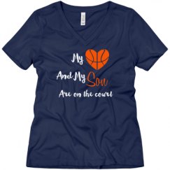 Ladies Relaxed Fit V-Neck Tee