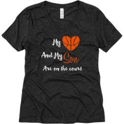 Ladies Relaxed Fit Super Soft Triblend V-Neck Tee