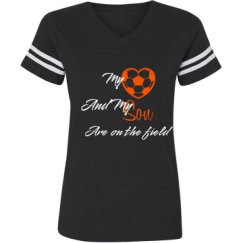 Ladies Relaxed Fit Vintage Sports Tee
