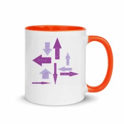 11oz Ceramic Mug with Color Inside