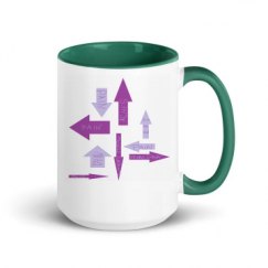 15oz Ceramic Mug with Color Inside