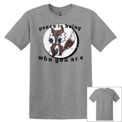 Meadow's peace fox men's tee 