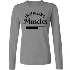 Ladies Relaxed Fit Basic Long Sleeve Tee