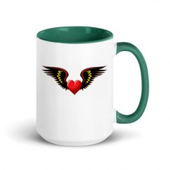 15oz Ceramic Mug with Color Inside