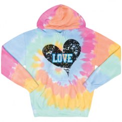 Unisex Tie-Dye Fleece Hoodie
