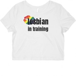 Ladies Slim Fit Crop Top Tee