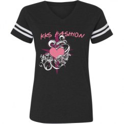 Ladies Relaxed Fit Vintage Sports Tee