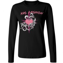 Ladies Relaxed Fit Basic Long Sleeve Tee