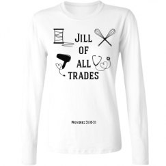 Ladies Relaxed Fit Basic Long Sleeve Tee