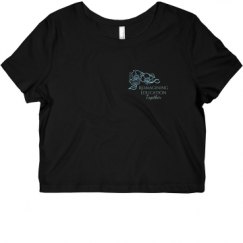 Ladies Slim Fit Crop Top Tee