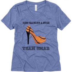 Ladies Relaxed Fit Super Soft Triblend V-Neck Tee