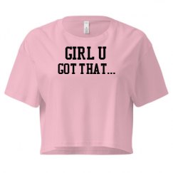 Ladies Festival Cali Crop Top Tee