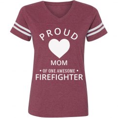 Proud firefighter mom