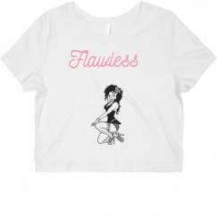 Ladies Slim Fit Crop Top Tee