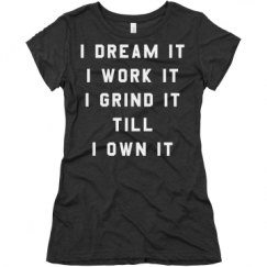 Ladies Slim Fit Super Soft Triblend Tee