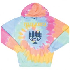 Unisex Tie-Dye Fleece Hoodie