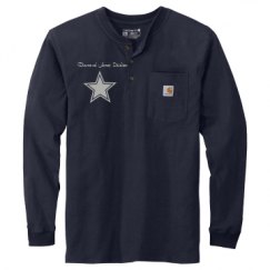 Unisex Carhartt Long Sleeve Henley Tee