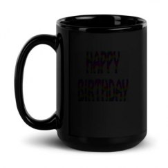 15oz Black Glossy Mug