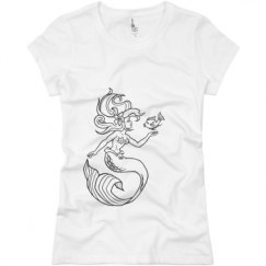 Ladies Slim Fit Basic Promo Jersey Tee