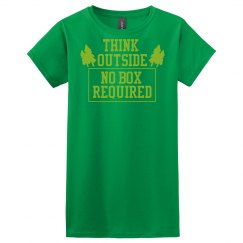 Think Outside, No Box Required T-Shirt