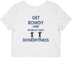 Ladies Slim Fit Crop Top Tee