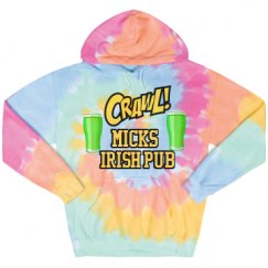 Unisex Tie-Dye Fleece Hoodie