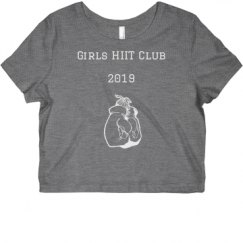 Ladies Slim Fit Crop Top Tee