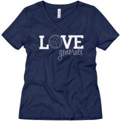 Ladies Relaxed Fit V-Neck Tee
