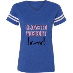 Ladies Relaxed Fit Vintage Sports Tee