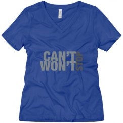 Ladies Relaxed Fit V-Neck Tee