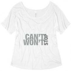 Ladies Flowy Slouchy Tee