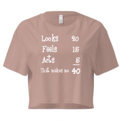 Ladies Festival Cali Crop Top Tee