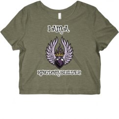 Ladies Slim Fit Crop Top Tee