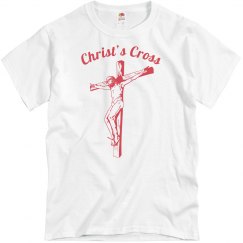 White tee w/Christ graphic 
