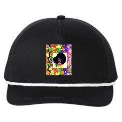 SMACKIN' LOGO ROPE HAT (BLACK/WHITE)